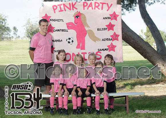 -pink party ponies